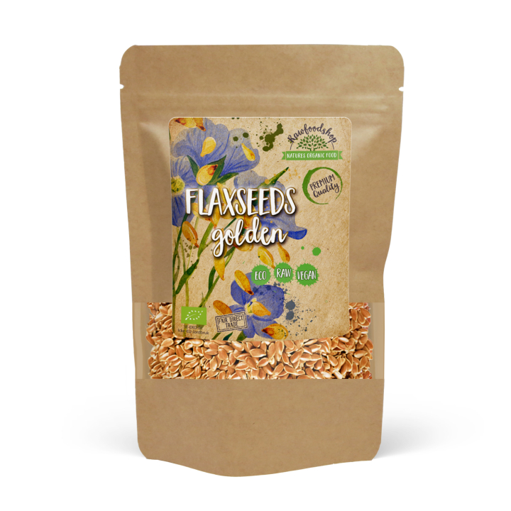Pellavansiemenet Keltaiset LUOMU 500g ryhmässä Raaka-aineet / Terveysruoka / Siemenet @ Rawfoodshop Scandinavia AB (RFRO500161E)