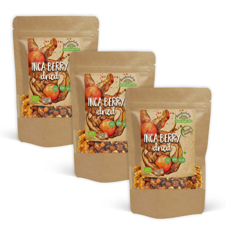 Inca-marjat LUOMU 100g x 3 pakettia ryhmässä Raaka-aineet / Hedelmät & Marjat / Muu Hedelmä ja Marjat @ Rawfoodshop Scandinavia AB (RFRU100396E-SET3)
