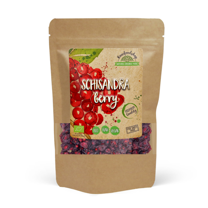 Schisandra-marjat LUOMU 125g ryhmässä Raaka-aineet / Hedelmät & Marjat / Muu Hedelmä ja Marjat @ Rawfoodshop Scandinavia AB (RFRU100472E)