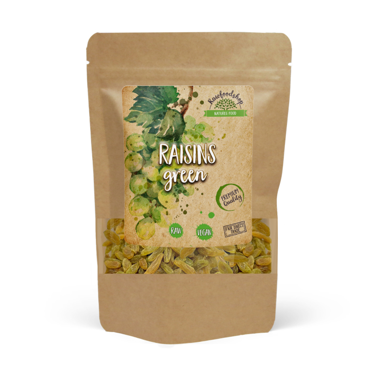 Rusinat Vihreät 200g ryhmässä Raaka-aineet / Hedelmät & Marjat / Rusina @ Rawfoodshop Scandinavia AB (RFRU200365E)
