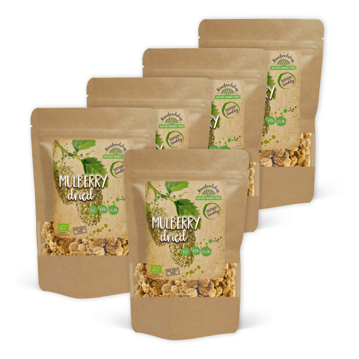 Mulperit LUOMU 250g x 5 pakettia ryhmässä Raaka-aineet / Hedelmät & Marjat / Mulberry @ Rawfoodshop Scandinavia AB (RFRU200378E-SET5)