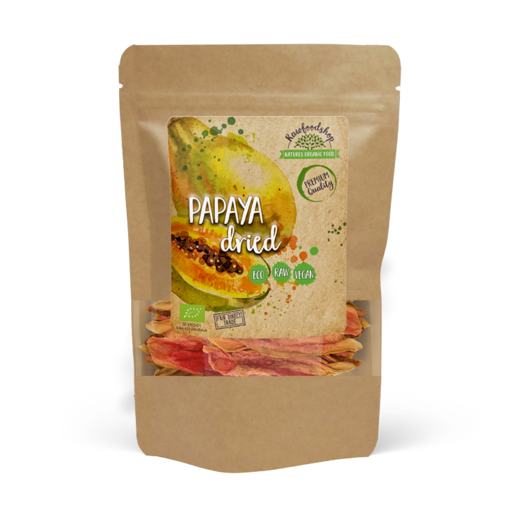 Papaija LUOMU 200g ryhmässä Raaka-aineet / Hedelmät & Marjat / Muu hedelmä ja marjat @ Rawfoodshop Scandinavia AB (RFRU200380E)