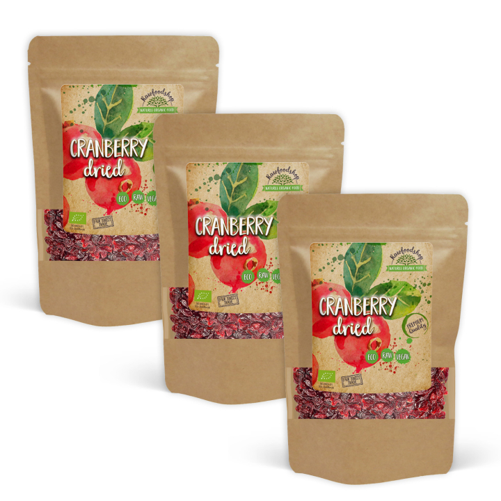 Karpalot LUOMU 1kg x 3 pakettia ryhmässä Raaka-aineet / Hedelmät & Marjat / Karpalo @ Rawfoodshop Scandinavia AB (RFRU200501E1-SET3)