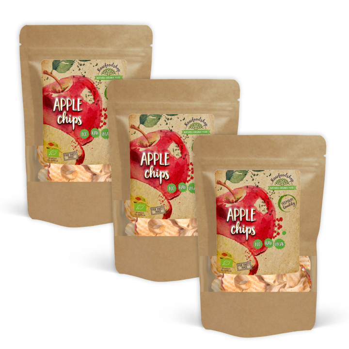 Omenalastut LUOMU 200g x 3 pakettia ryhmässä Raaka-aineet / Hedelmät & Marjat / Omena @ Rawfoodshop Scandinavia AB (RFRU200636E-SET3)