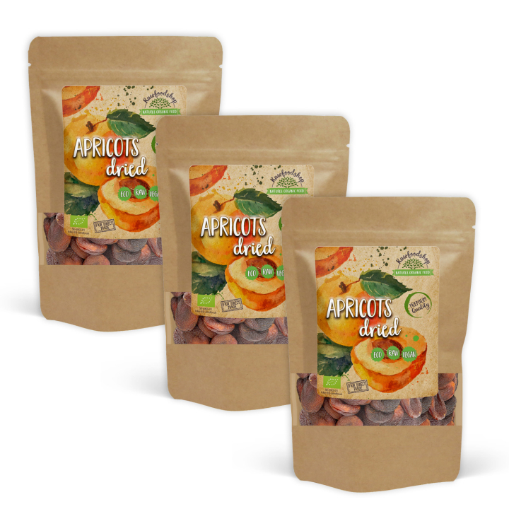 Aprikoosit LUOMU 1kg x 3 pakettia ryhmässä Raaka-aineet / Hedelmät & Marjat / Aprikoosi @ Rawfoodshop Scandinavia AB (RFRU500350E1-SET3)