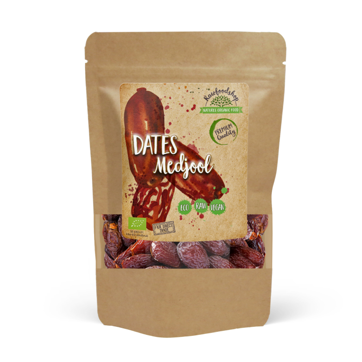 Medjool-taatelit LUOMU 1kg ryhmässä Raaka-aineet / Hedelmät & Marjat / Päivämäärät @ Rawfoodshop Scandinavia AB (RFRU500355E-1000)
