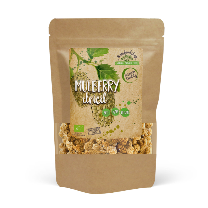 Mulperit LUOMU 500g ryhmässä Raaka-aineet / Hedelmät & Marjat / Mulberry @ Rawfoodshop Scandinavia AB (RFRU500379E)