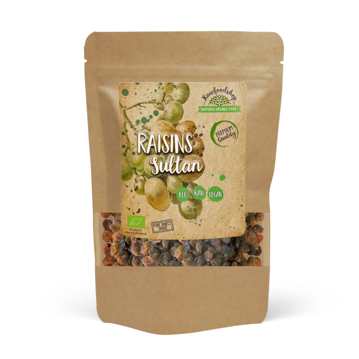 Rusinat Sultan LUOMU 1kg ryhmässä Raaka-aineet / Hedelmät & Marjat / Rusina @ Rawfoodshop Scandinavia AB (RFRU500476E1)