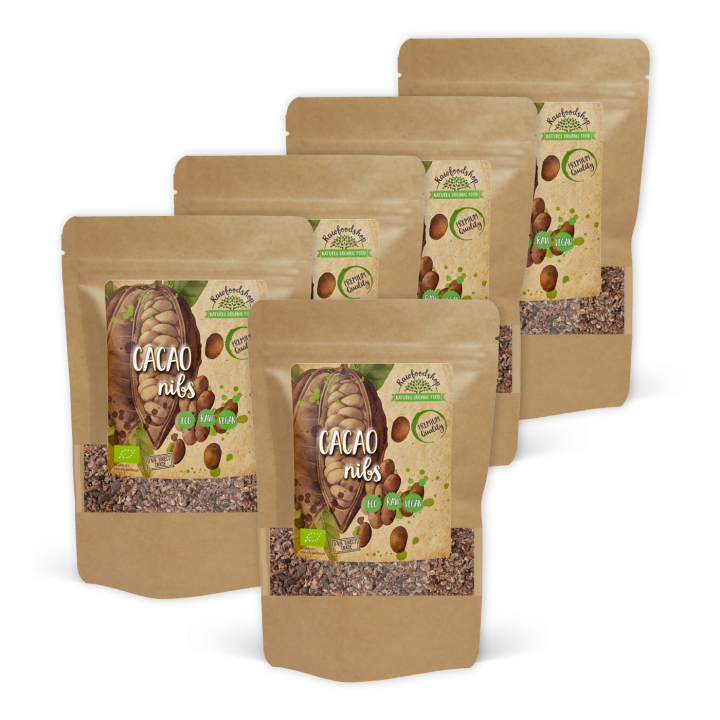 Kaakaonibs RAW LUOMU 500g x 5 pakettia ryhmässä OUTLET 20-80% / Leivonta 20-70% / Leivonta 50% @ Rawfoodshop Scandinavia AB (RKAK500405E-SET5)