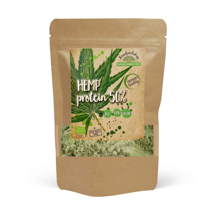 Hamppuproteiini 50% LUOMU 500g ryhmässä Raaka-aineet / Terveysruoka / Proteiinijauhe @ Rawfoodshop Scandinavia AB (RKOS500390E)
