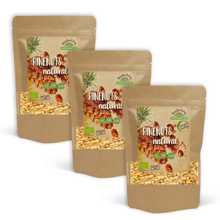 Pinjansiemenet LUOMU 100g x 3 pakettia ryhmässä Raaka-aineet / Pähkinät / Pinjansiemenet @ Rawfoodshop Scandinavia AB (RNOT100461E-SET3)