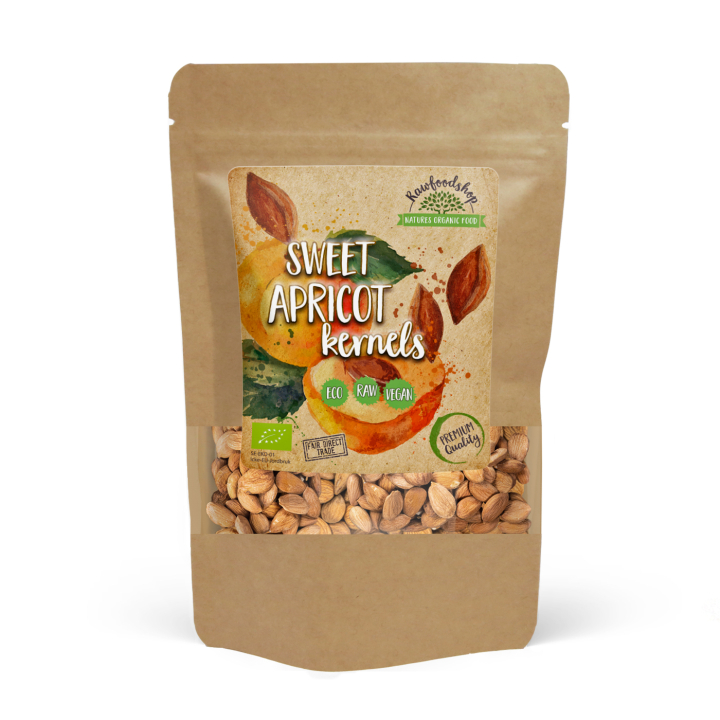 Makeat Aprikoosinsiemenet LUOMU 200g ryhmässä Raaka-aineet / Pähkinät / Aprikoosin ytimet @ Rawfoodshop Scandinavia AB (RNOT200302E)