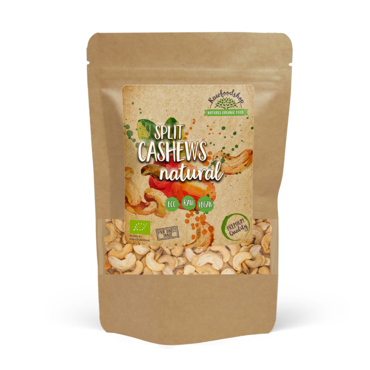 Cashew-pähkinät jaetut RAW LUOMU 200g ryhmässä Raaka-aineet / Pähkinät / Cashewpähkinät @ Rawfoodshop Scandinavia AB (RNOT200329E)