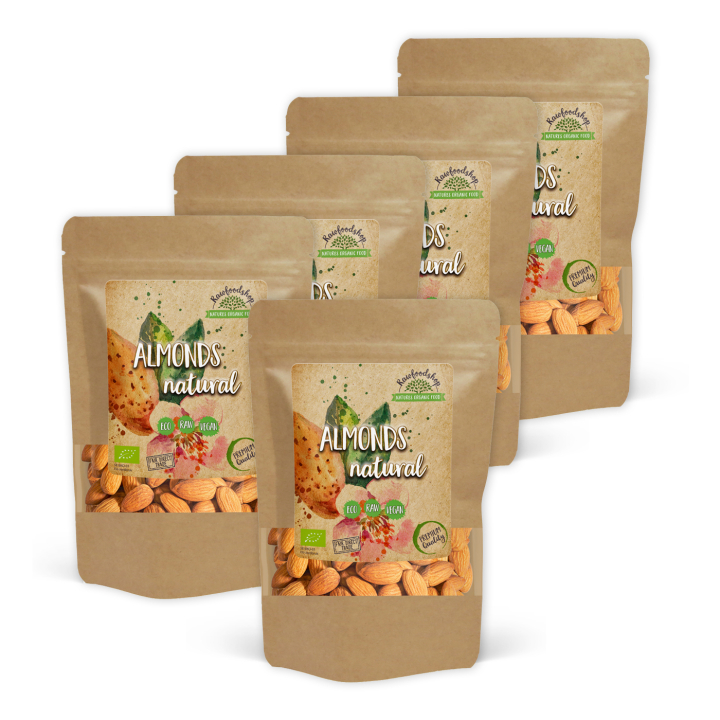 Manteli Premium RAW LUOMU 200g x 5 pakettia ryhmässä Raaka-aineet / Pähkinät / Manteli @ Rawfoodshop Scandinavia AB (RNOT200433E-SET5)