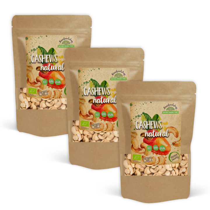 Cashewpähkinät Premium RAW LUOMU 500g x 3 pakettia ryhmässä Raaka-aineet / Pähkinät / Cashewpähkinät @ Rawfoodshop Scandinavia AB (RNOT5002059E-SET3)