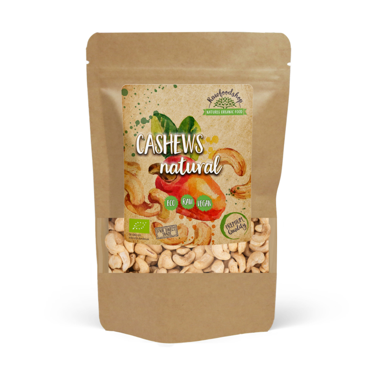 Cashewpähkinät Premium RAW LUOMU 500g ryhmässä Raaka-aineet / Pähkinät / Cashewpähkinät @ Rawfoodshop Scandinavia AB (RNOT5002059E)