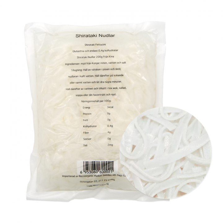 Shirataki Fettucini 200g ryhmässä Raaka-aineet / Ruokakomero / Pasta & Nuudelit @ Rawfoodshop Scandinavia AB (RNUD200074E)