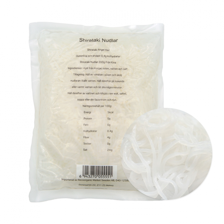 Shirataki Angel Hair 200g ryhmässä Raaka-aineet / Ruokakomero / Pasta & Nuudelit @ Rawfoodshop Scandinavia AB (RNUD200557E)
