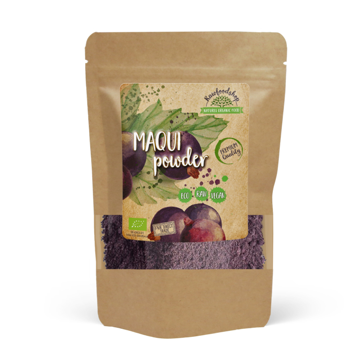 Maqui-jauhe LUOMU 250g ryhmässä Raaka-aineet / Hedelmät & Marjat / Hedelmäjauhe @ Rawfoodshop Scandinavia AB (RPUL100253E-250)