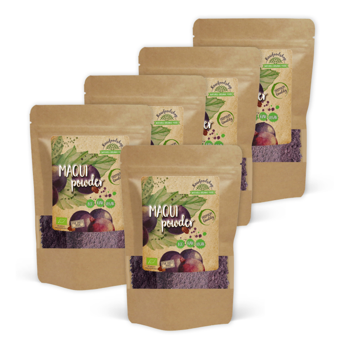 Maqui-jauhe LUOMU 250g x 5 pakettia ryhmässä Raaka-aineet / Hedelmät & Marjat / Hedelmäjauhe @ Rawfoodshop Scandinavia AB (RPUL100253E250-SET5)