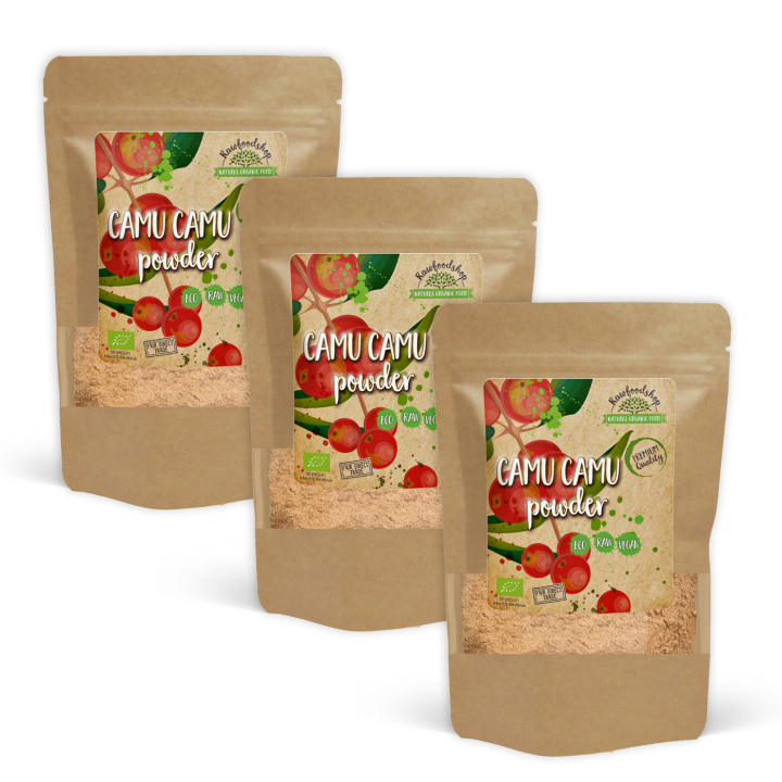 Camu Camu Jauhe LUOMU 125g x 3 pakettia ryhmässä Raaka-aineet / Hedelmät & Marjat / Hedelmäjauhe @ Rawfoodshop Scandinavia AB (RPUL100321E-SET3)