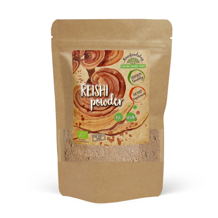 Reishi-sienijauhe LUOMU 250g ryhmässä Ravintolisät / Yrtit ja Kasvit / Sienet @ Rawfoodshop Scandinavia AB (RPUL100520E-250)