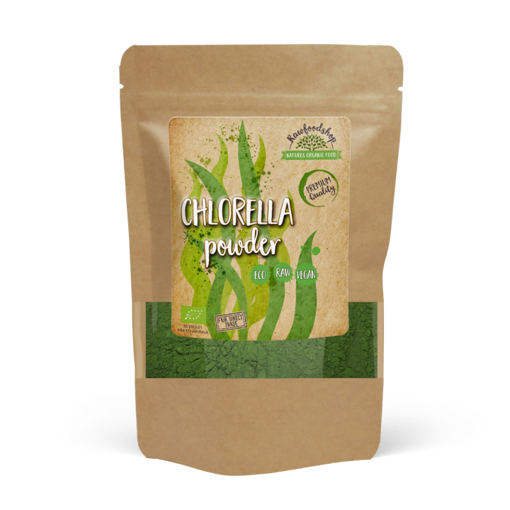 Chlorella-jauhe LUOMU 125g ryhmässä Raaka-aineet / Terveysruoka / Chlorellajauhe @ Rawfoodshop Scandinavia AB (RPUL100629E)