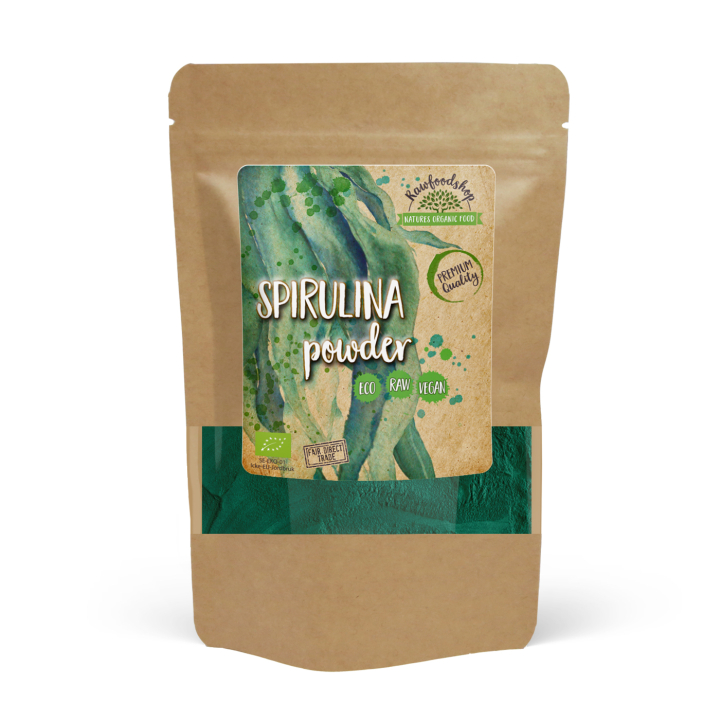 Spirulinajauhe LUOMU 250g ryhmässä Raaka-aineet / Terveysruoka / Spirulinajauhe @ Rawfoodshop Scandinavia AB (RPUL250514E)