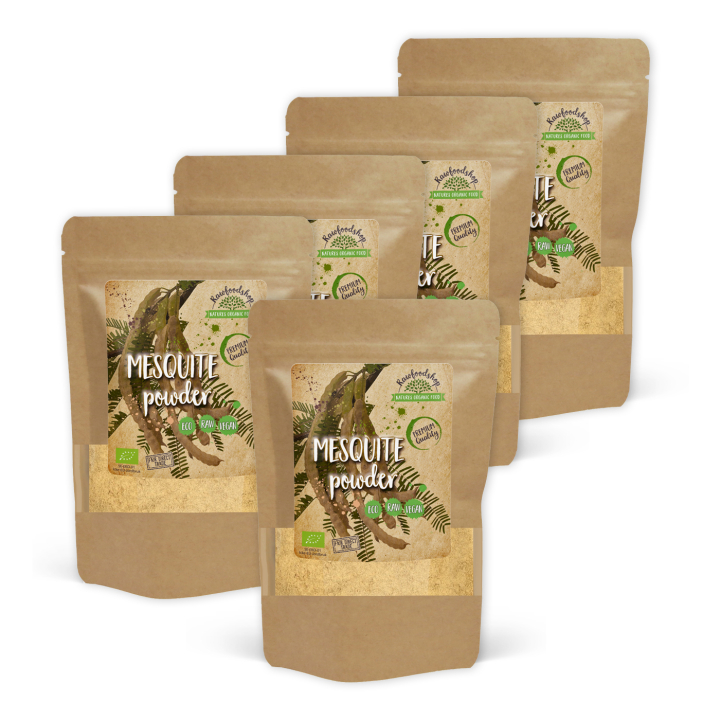 Mesquitejauhe LUOMU 500g x 5 pakettia ryhmässä Raaka-aineet / Leipominen / Sokerointi @ Rawfoodshop Scandinavia AB (RPUL500440E-SET5)