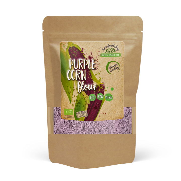 Purple Corn Jauhe LUOMU 500g ryhmässä Raaka-aineet / Leipominen / Jauhot @ Rawfoodshop Scandinavia AB (RPUL500470E)