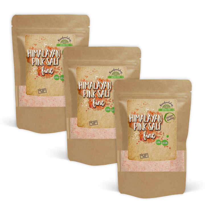 Himalajan Suola Hienoksi Jauhettu 500g x 3 pakettia ryhmässä Raaka-aineet / Ruokakomero / Mausteet & Suola @ Rawfoodshop Scandinavia AB (RSAL500200E-SET3)