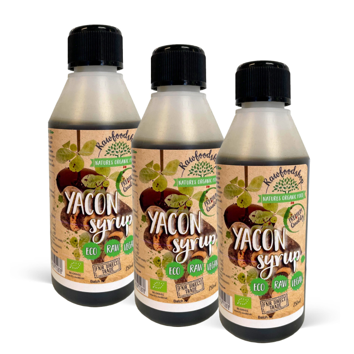 Yacon-siirappi LUOMU 250 ml x 3 pulloa ryhmässä Raaka-aineet / Leipominen / Siirappi @ Rawfoodshop Scandinavia AB (RSOT250508E-SET3)