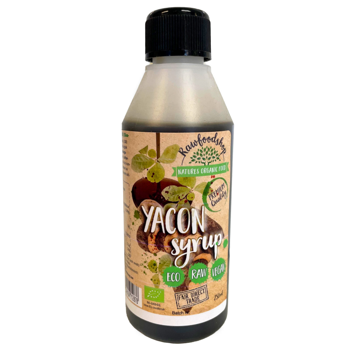Yacon-siirappi LUOMU 250 ml ryhmässä Raaka-aineet / Leipominen / Siirappi @ Rawfoodshop Scandinavia AB (RSOT250508E)