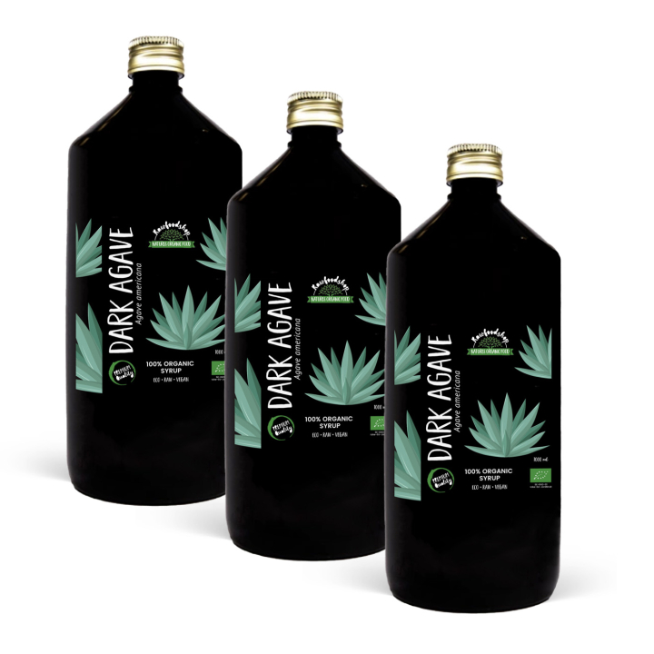 Agavesiirappi Tumma LUOMU 1000ml x 3 pulloa ryhmässä Raaka-aineet / Leipominen / Siirappi @ Rawfoodshop Scandinavia AB (RSOT500300E1-SET3)