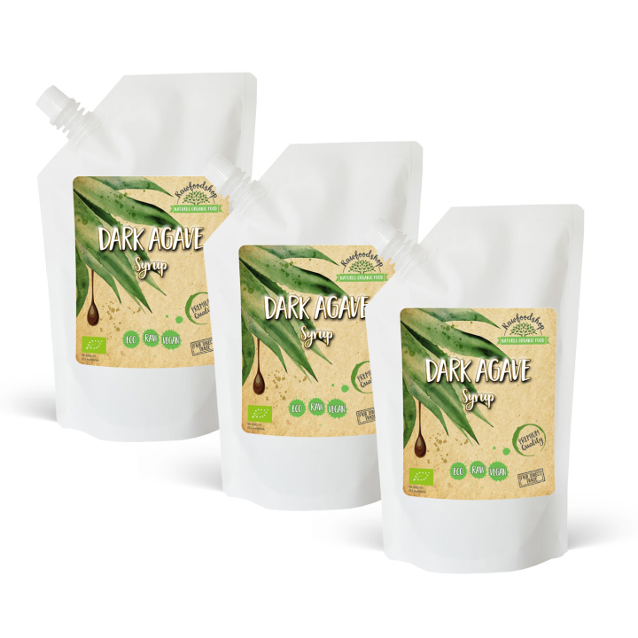 Agavesiirappi Tumma LUOMU 1000ml x 3 pakettia ryhmässä Raaka-aineet / Leipominen / Siirappi @ Rawfoodshop Scandinavia AB (RSOT500300E1-SET3)