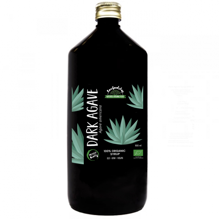 Agavesiirappi Tumma LUOMU 1000ml ryhmässä Raaka-aineet / Leipominen / Siirappi @ Rawfoodshop Scandinavia AB (RSOT500300E1)