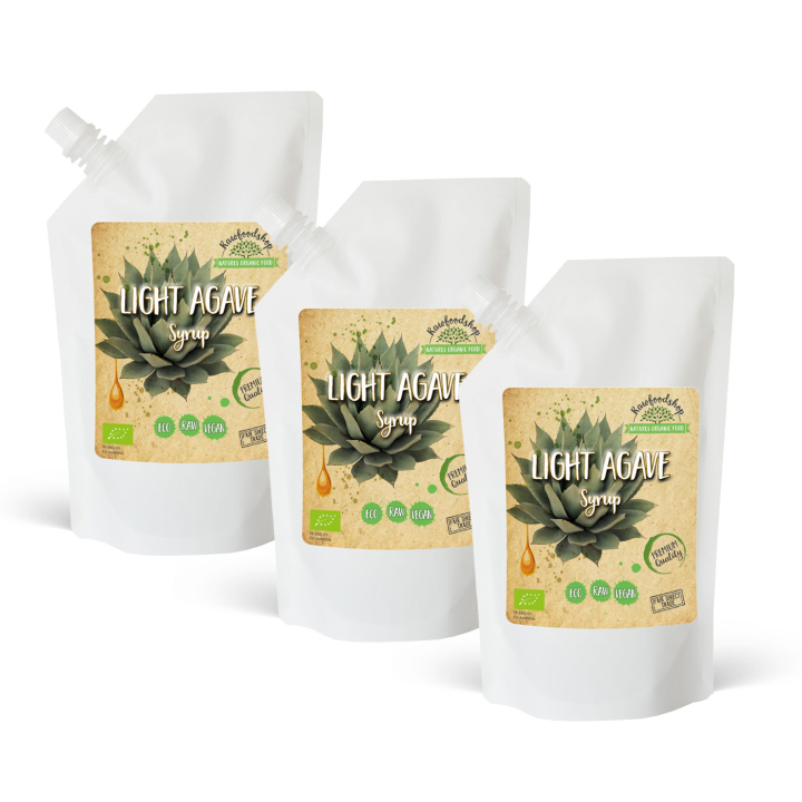 Agavesiirappi Vaalea LUOMU 1000ml x 3 pakettia ryhmässä Raaka-aineet / Leipominen / Siirappi @ Rawfoodshop Scandinavia AB (RSOT500301E11-SET3)