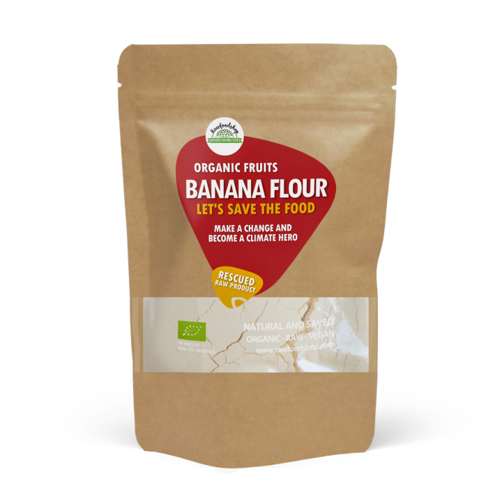 Banaanijauho LUOMU 1kg ryhmässä Raaka-aineet / Hedelmät & Marjat / Banaani @ Rawfoodshop Scandinavia AB (SF18320-1)