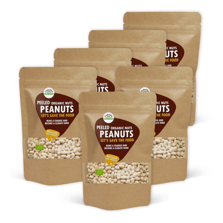 Maapähkinät Kuoritut RAW LUOMU 1kg x 6 pakettia ryhmässä Raaka-aineet / Pähkinät / Maapähkinät @ Rawfoodshop Scandinavia AB (SF3409SET)