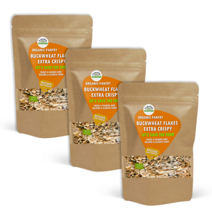 Tattarileseet Rapeat LUOMU 500g x 3 pakettia ryhmässä Raaka-aineet / Leipominen / Viljat & Hiutaleet @ Rawfoodshop Scandinavia AB (SFBFK205-SET3)