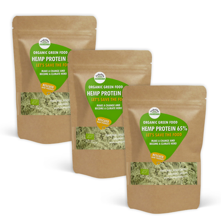 Hampuproteiini 65% LUOMU 1kg x 3 pakettia ryhmässä Raaka-aineet / Terveysruoka / Proteiinijauhe @ Rawfoodshop Scandinavia AB (SFHMP01-SET3)