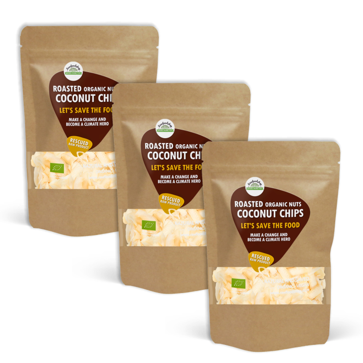 Kookoschipsit Paahdetut LUOMU 500g x 3 pakettia ryhmässä Raaka-aineet / Pähkinät / Kookos @ Rawfoodshop Scandinavia AB (SFKCR20500-SET3)