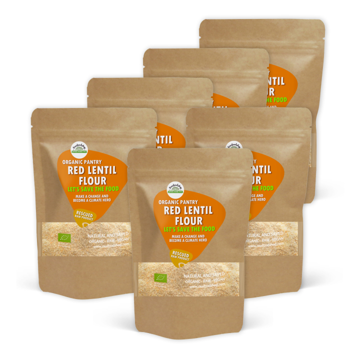 Linssijauhot Punaiset LUOMU 1kg x 6 pakettia ryhmässä Raaka-aineet / Leipominen / Jauhot @ Rawfoodshop Scandinavia AB (SFLINSMJOLROTT011-SET6)