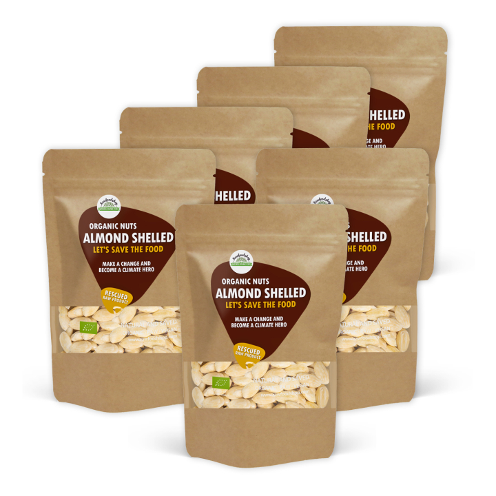 Kuorittu Manteli RAW LUOMU 1kg x 6 pakettia ryhmässä Raaka-aineet / Pähkinät / Manteli @ Rawfoodshop Scandinavia AB (SFMASK2SET)