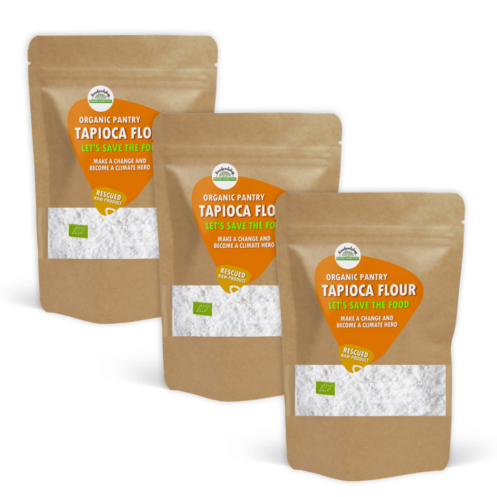 Tapiokajauho LUOMU 1kg x 3 pakettia ryhmässä Raaka-aineet / Leipominen / Jauhot @ Rawfoodshop Scandinavia AB (SFRAW9686981-SET3)