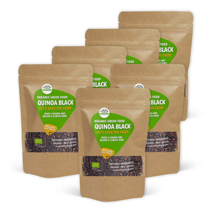 Quinoa Musta LUOMU 1kg x 6 pakettia ryhmässä Raaka-aineet / Terveysruoka / Siemenet @ Rawfoodshop Scandinavia AB (SFRAW98651-SET6)