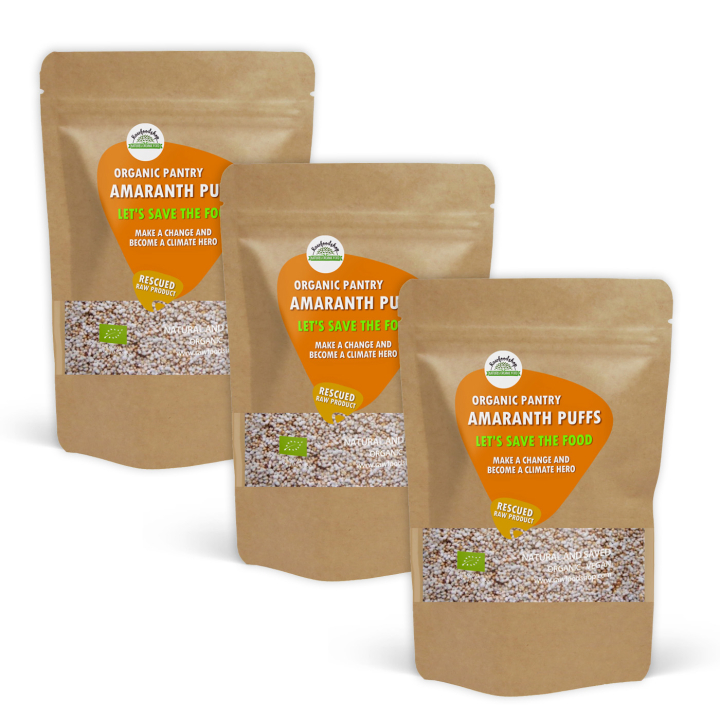 Amaranttipuffit LUOMU 500g x 3 pakettia ryhmässä Raaka-aineet / Leipominen / Viljat & Hiutaleet @ Rawfoodshop Scandinavia AB (SFRAWAMA0011-SET3)