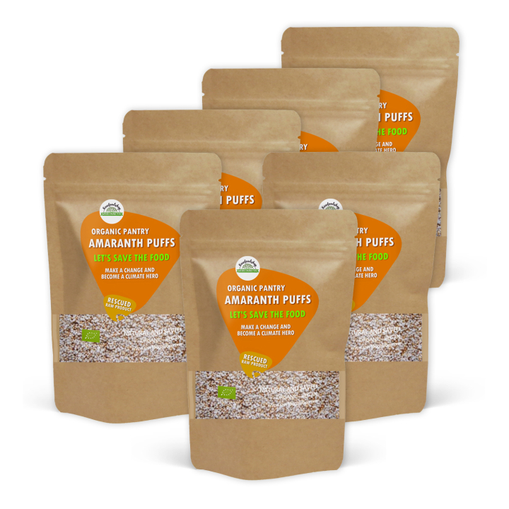 Amaranttipuffit LUOMU 500g x 6 pakettia ryhmässä Raaka-aineet / Leipominen / Viljat & Hiutaleet @ Rawfoodshop Scandinavia AB (SFRAWAMA0011SET)