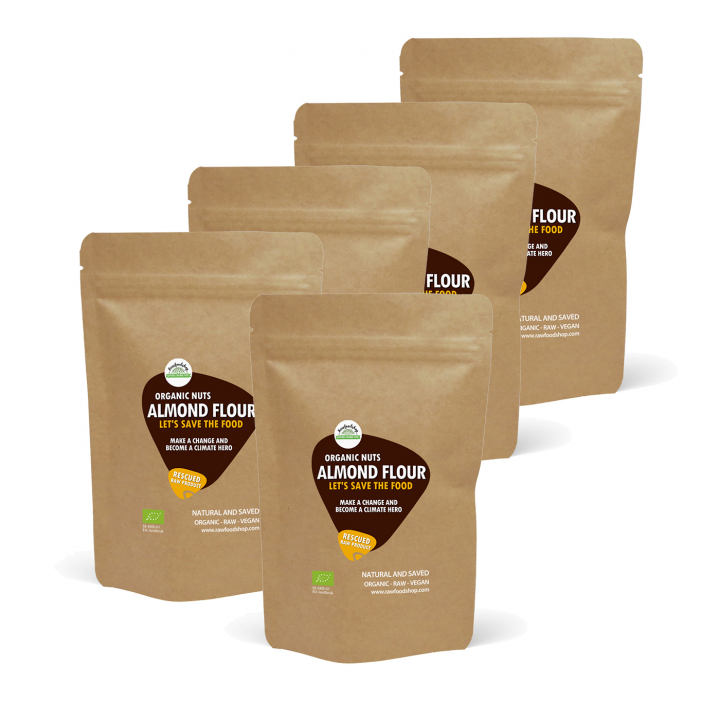 Raakaluomu mantelijauho 1kg 5kpl paketti ryhmässä Raaka-aineet / Leipominen / Jauhot / Luomumantelijauho @ Rawfoodshop Scandinavia AB (SFRBAK1000913ESET)
