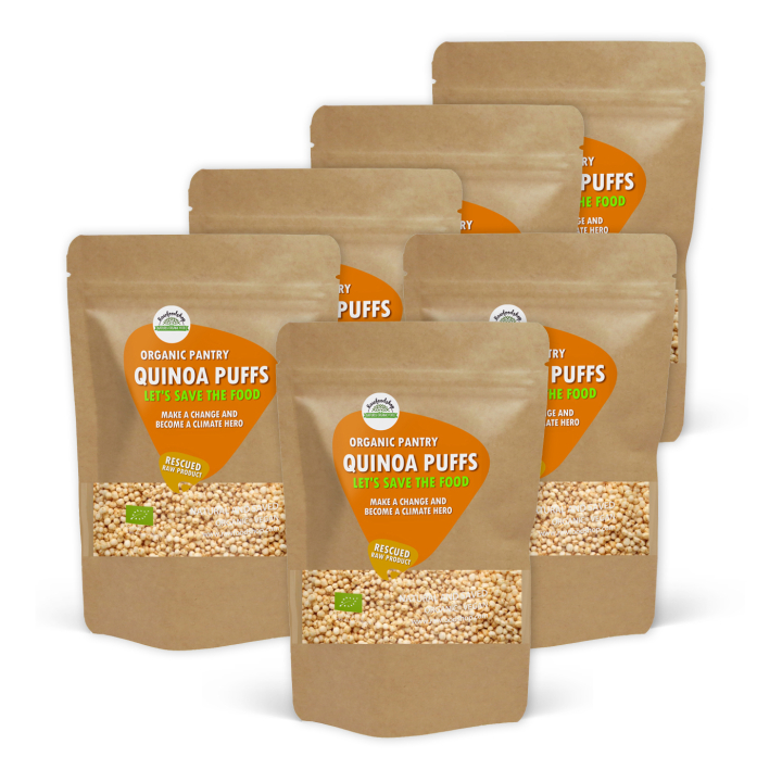 Kvinoa-puffit LUOMU 500g x 6 pakettia ryhmässä Raaka-aineet / Leipominen / Viljat & Hiutaleet @ Rawfoodshop Scandinavia AB (SFRECQUI011SET)